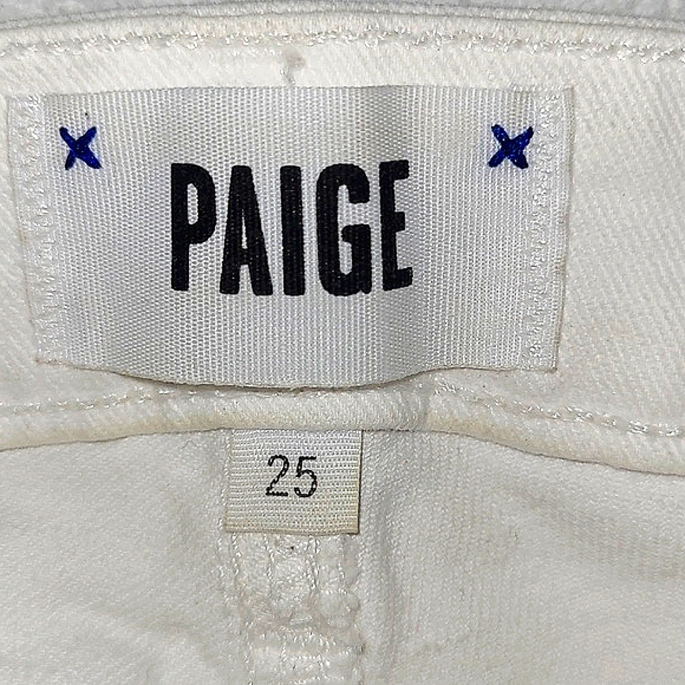 PAIGE size 25 White Skinny jeans - Picture 3 of 7